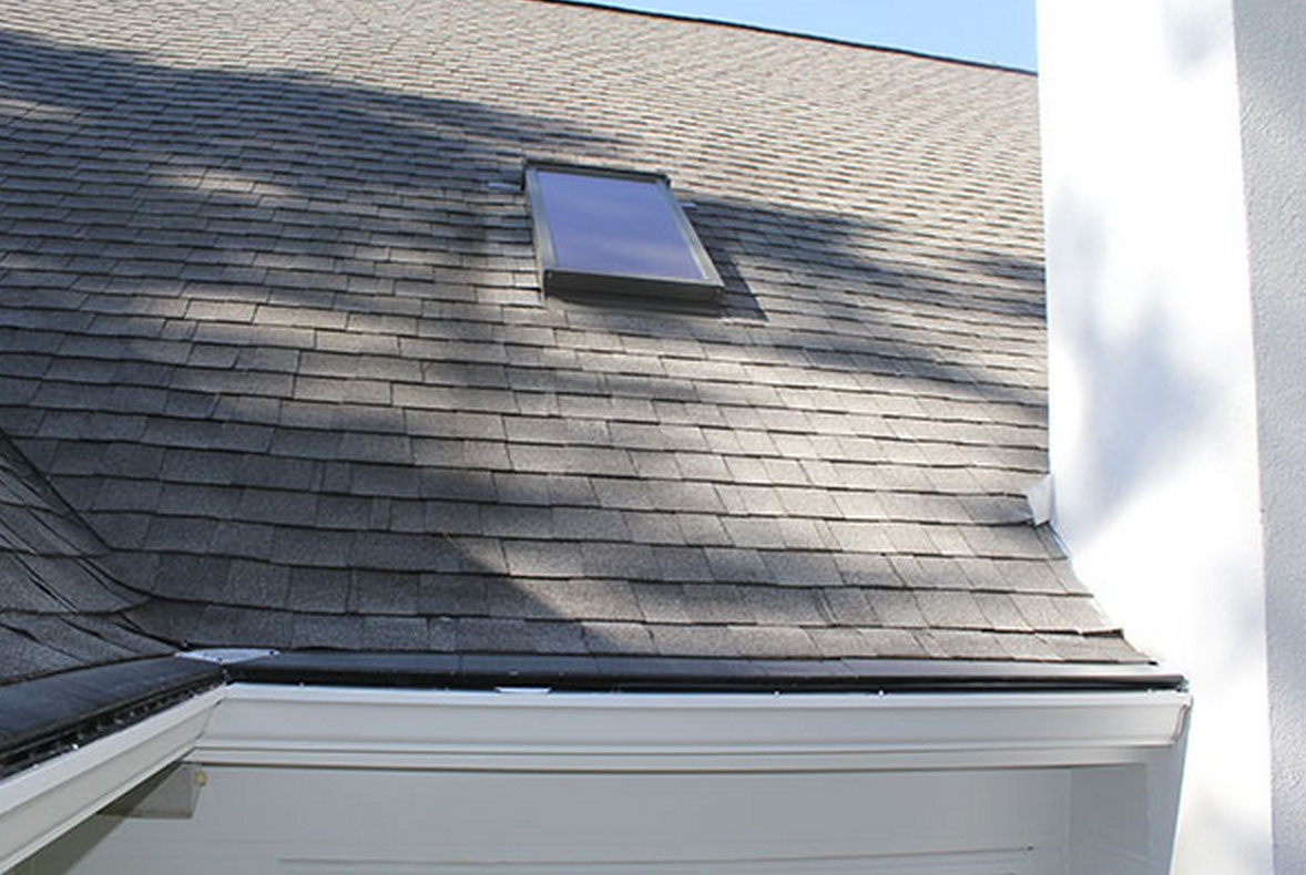 Gutter Guard on shingled roof