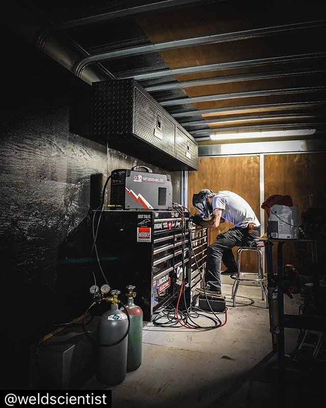 #repost |Laying some stainless welds down in the mobile lab| Resist⋆Complacency &Omega; #WeldScience #WeldPorn #iLoveWelding #Science #Scientist #WeldLife #Welder #Welding #Fabricator #SaveTheTrades #CentralWeldingSupply #TorchWear #Speedglas #Flexap