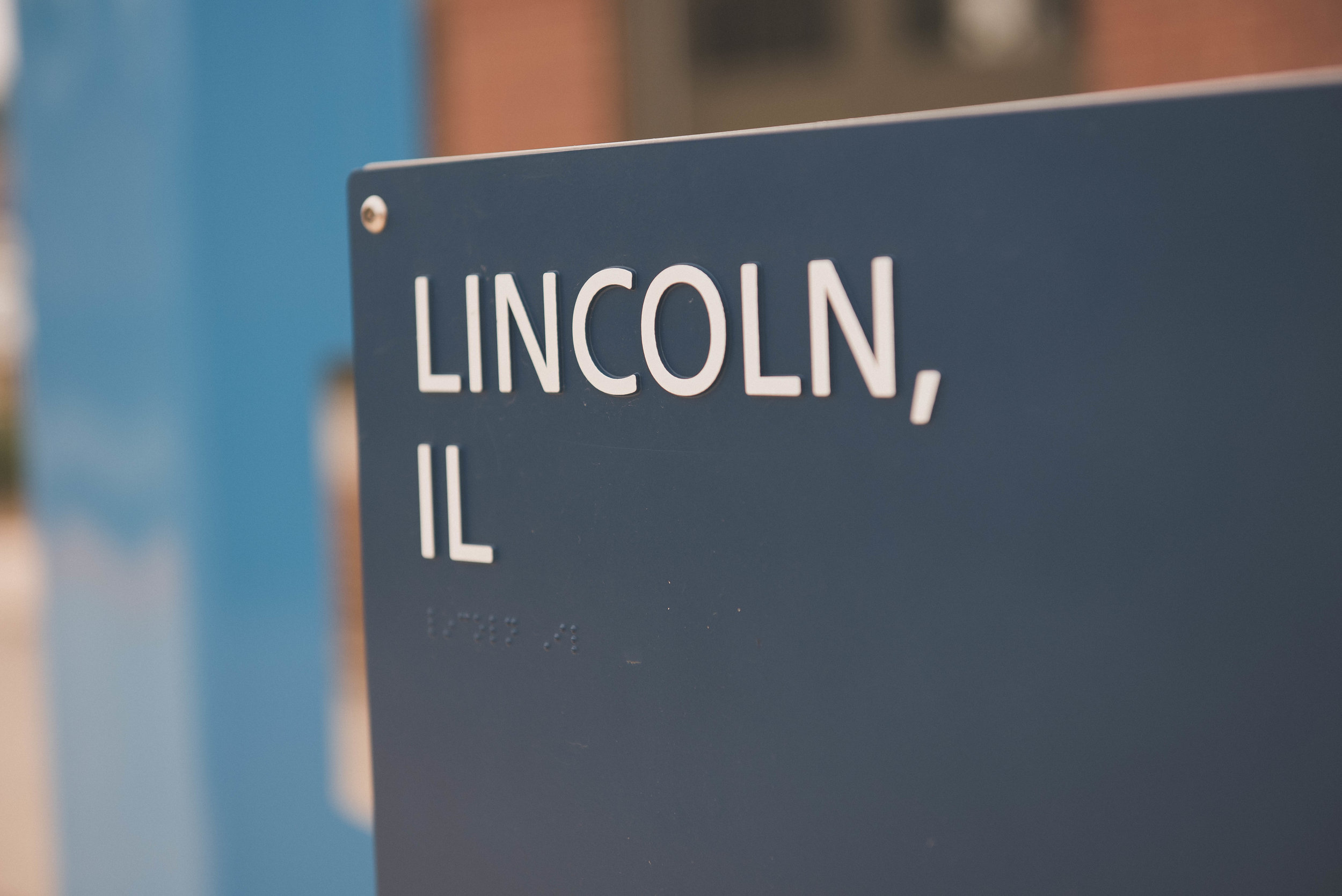 lincoln, illinois signpost