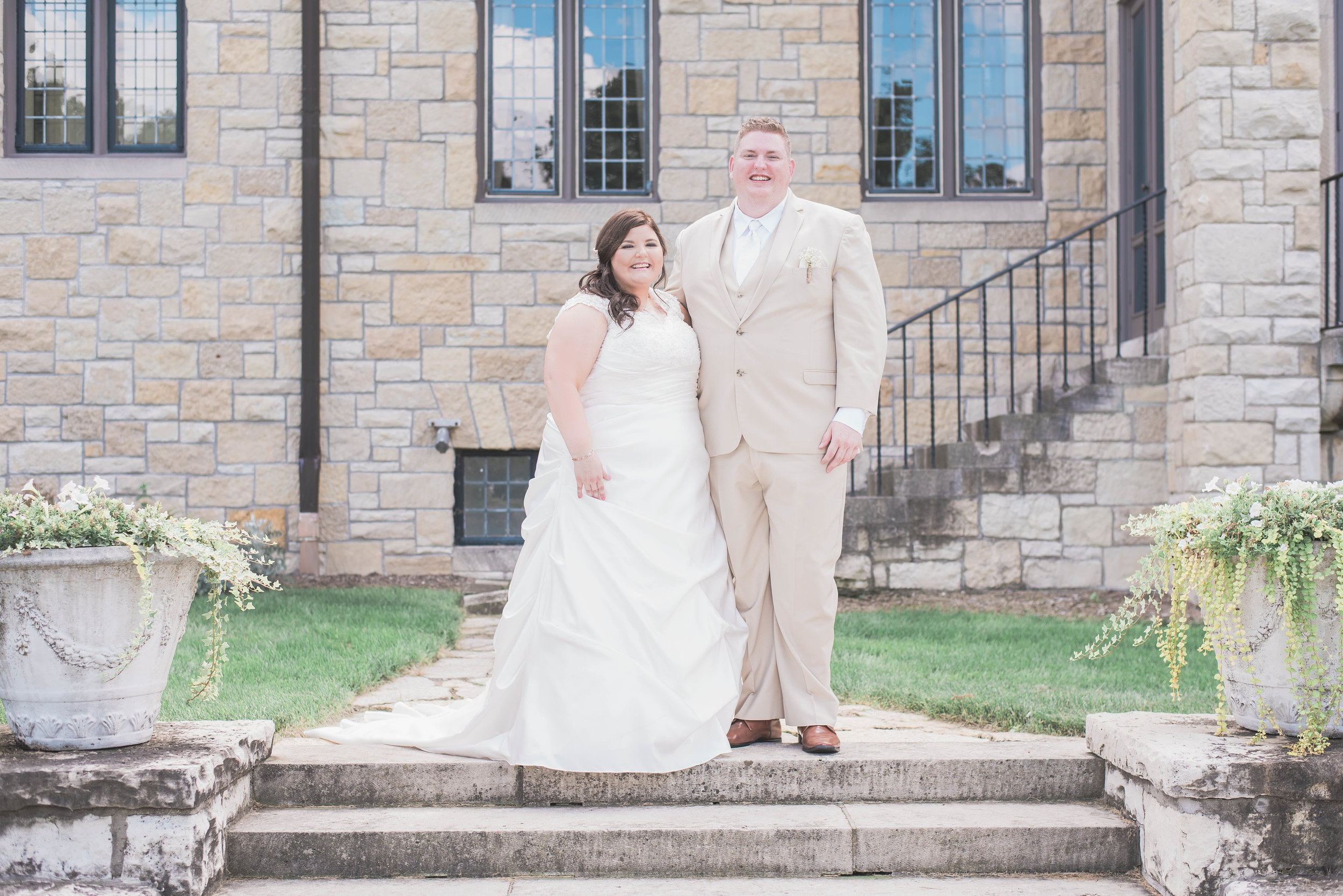 bride and groom portrait