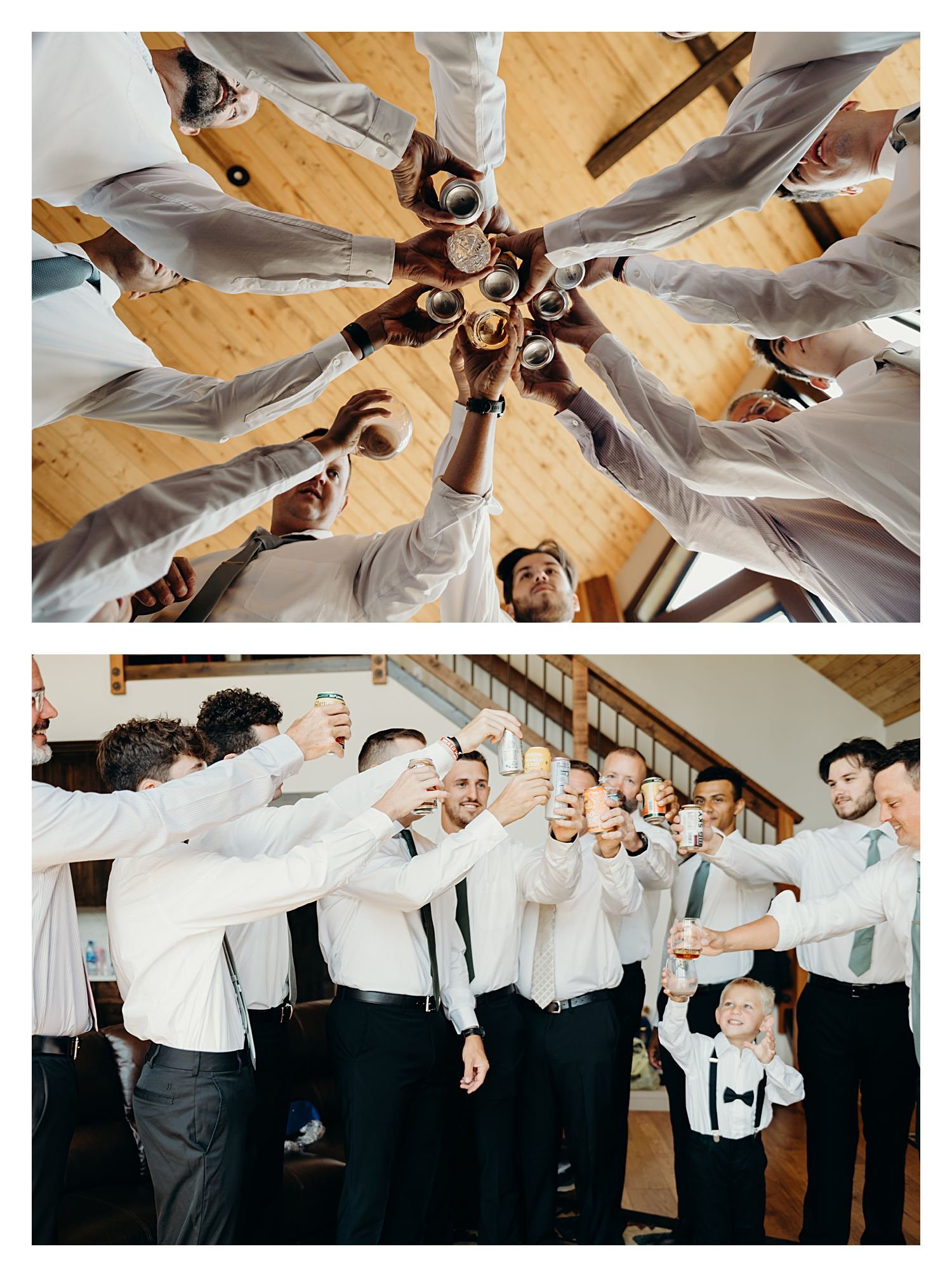 grooms getting ready photo at glacier national park