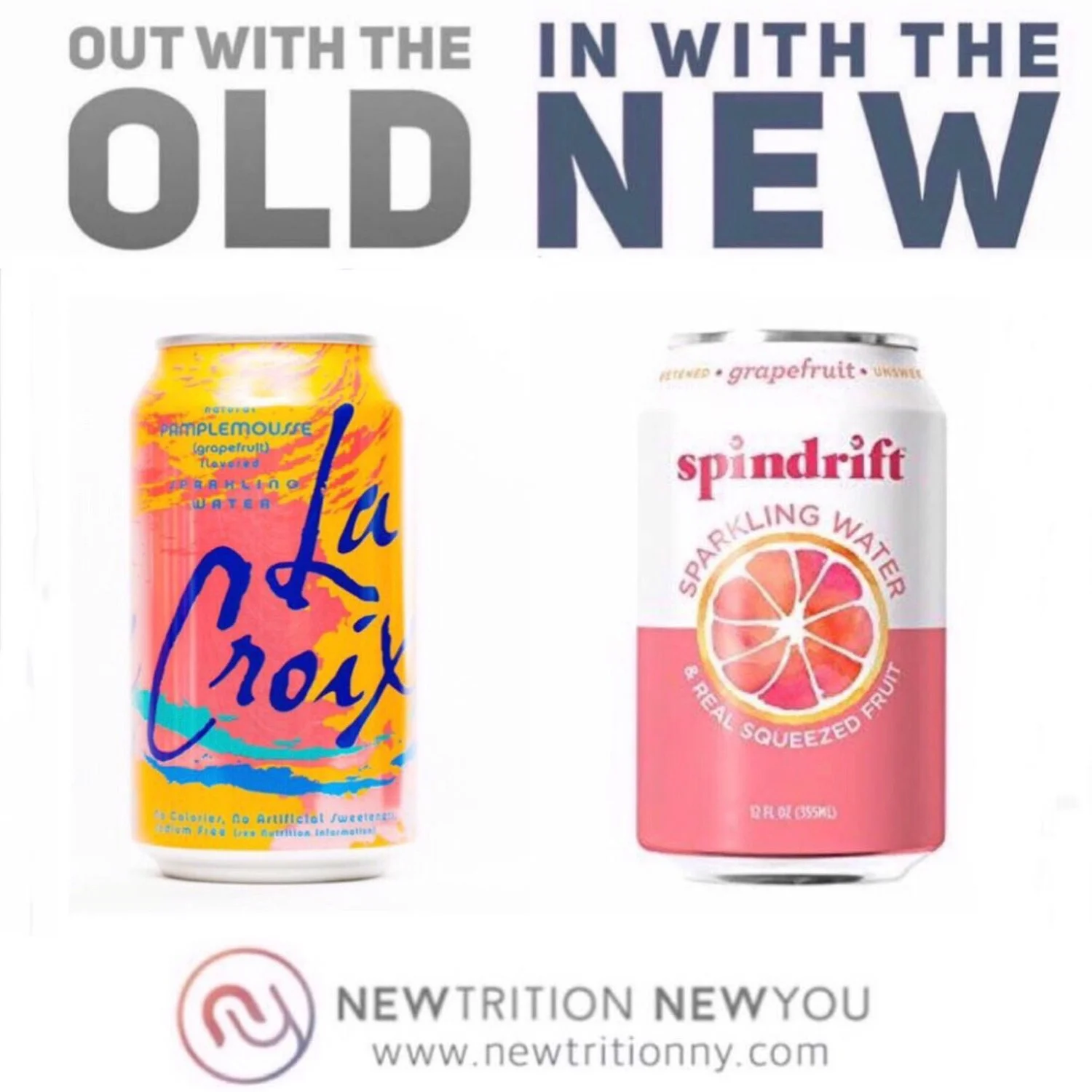 IN WITH THE NEW: Sparkling Water 