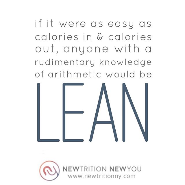 NO ONE DIET FITS ALL!
.
This is exactly what I say to each client when we commence one of my programs. After all, if it were as easy as calories in/calories out, anyone with a rudimentary knowledge of arithmetic would be lean.
.
Weight loss is far mo