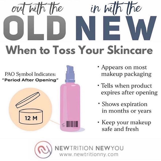 LET&rsquo;S TALK PRODUCTS🧴💄
Did you know that your makeup, skincare, and all personal care products (e.g., shampoo, shaving cream, body lotion) have an expiration date just like food?
.
SO WHAT&rsquo;S SO BAD ABOUT OLD PRODUCTS💁&zwj;♀️
As products