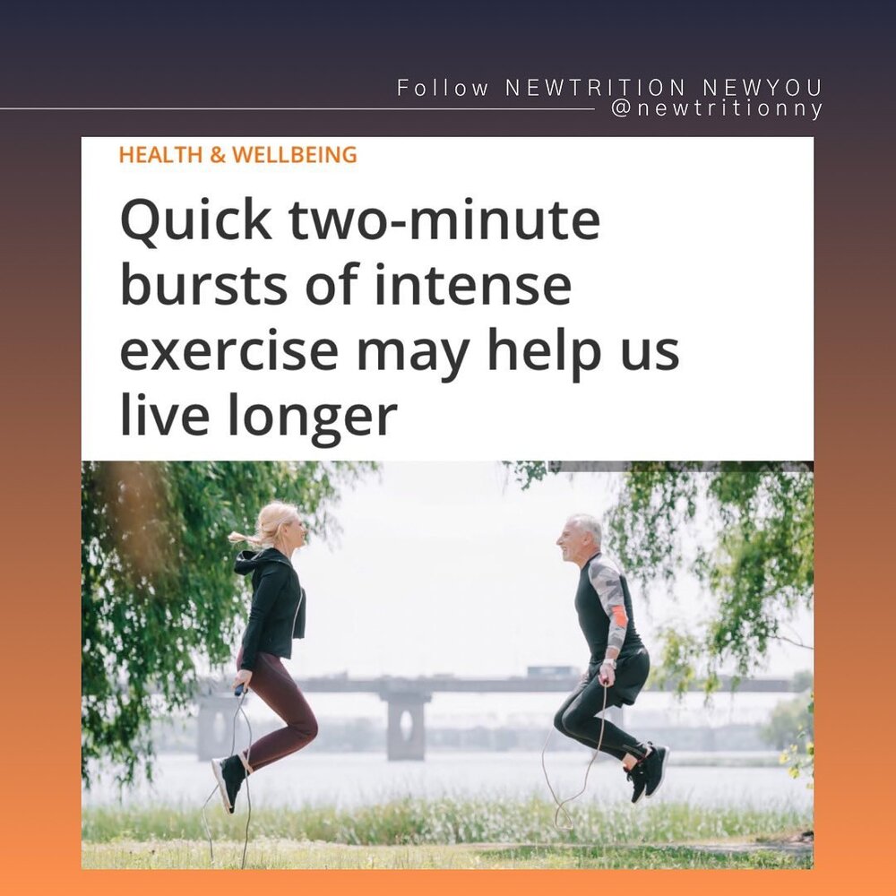 Your body was designed to move. Even quick, short bursts of activity have been proven to benefit your health.
.
So run up the stairs whenever possible, sprint to your car in the parking lot, and do some jumping jacks every hour when your are sitting 