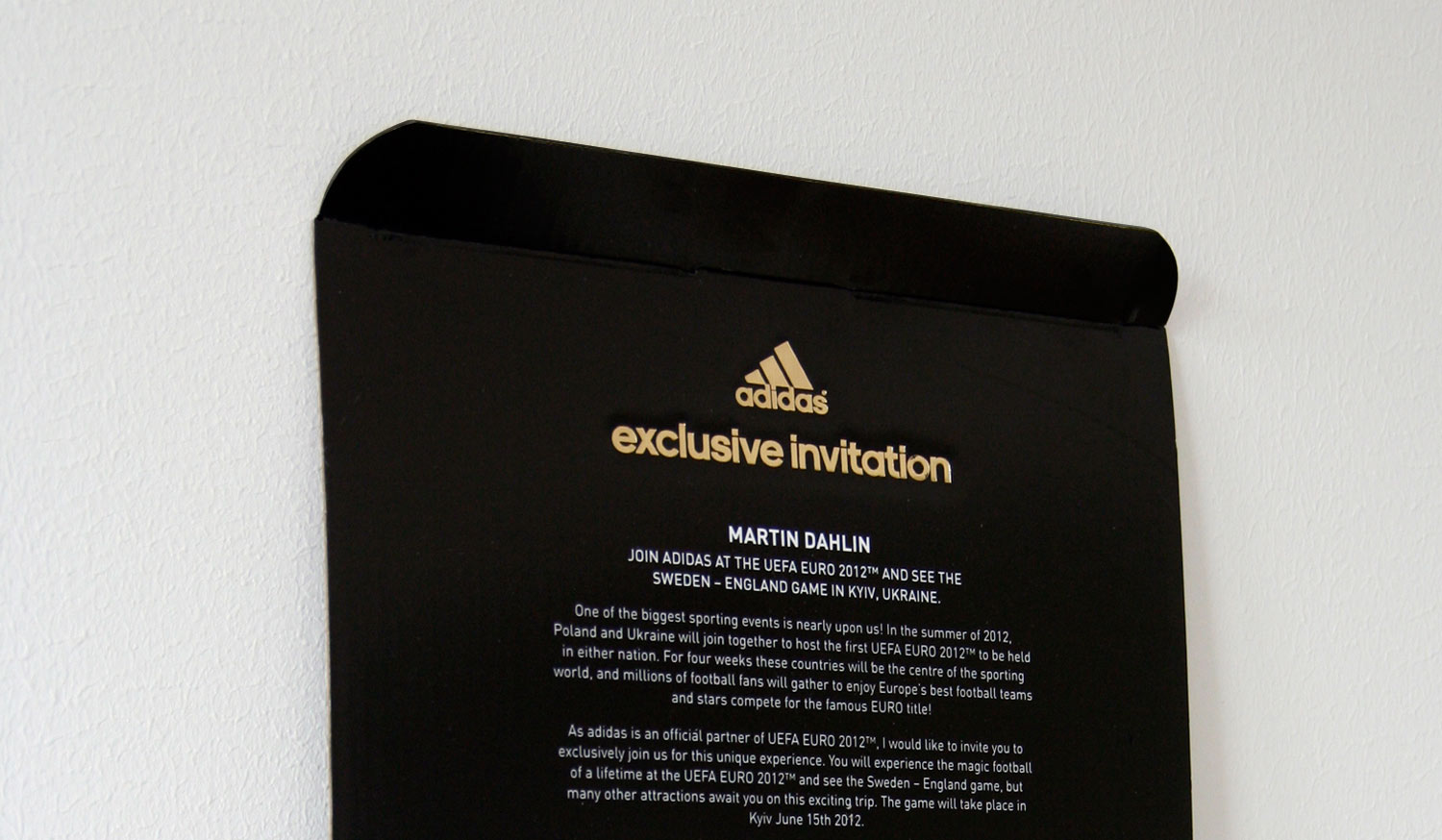 Exclusive invitation