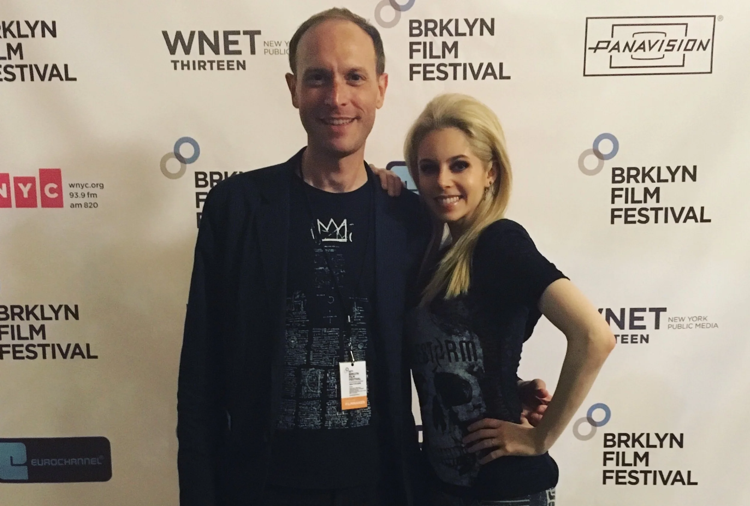 Clayton Dean Smith and Brooke Moriber at the Brooklyn Film Festival