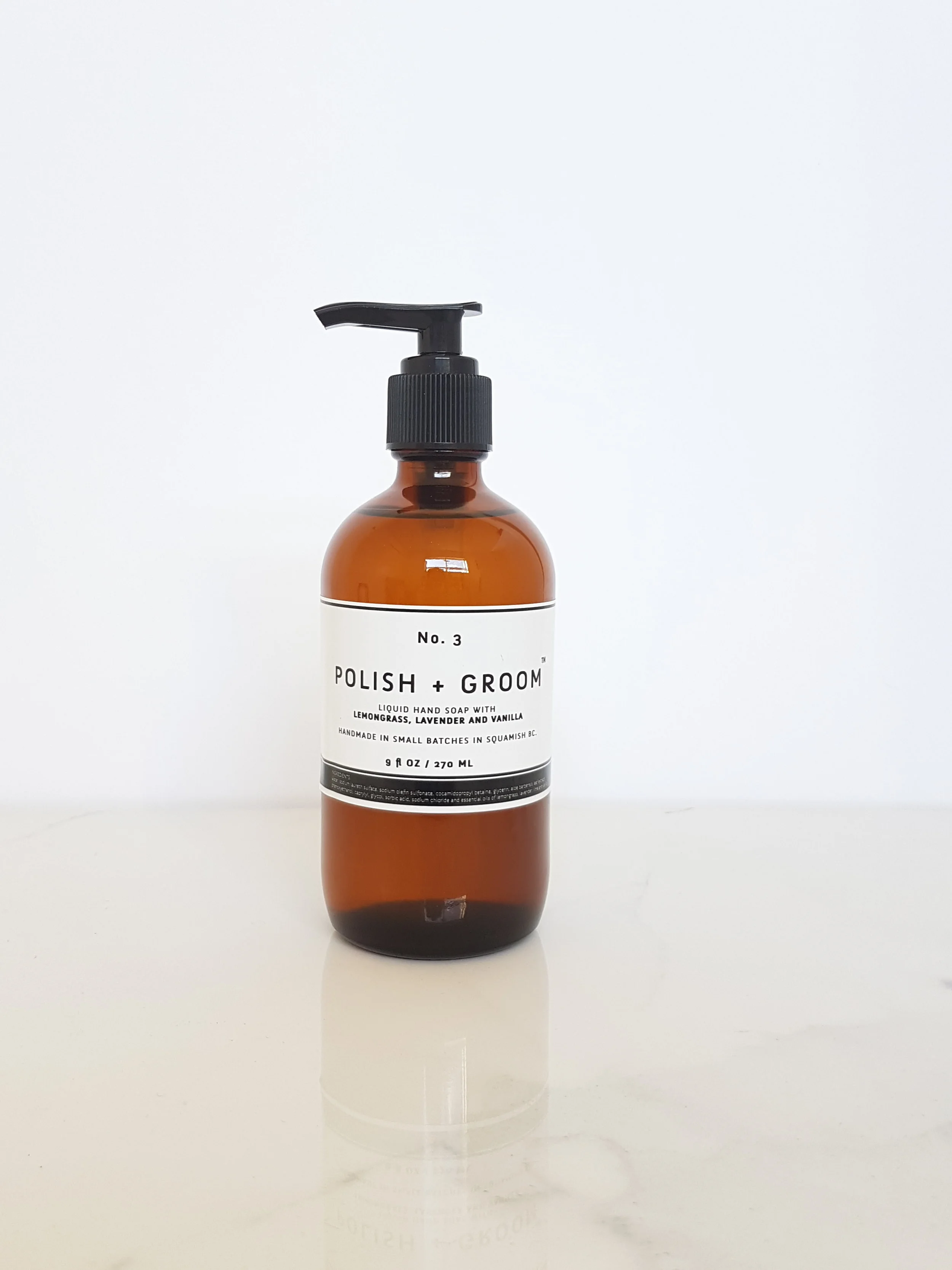 LIQUID HAND SOAP WITH LEMONGRASS, LAVENDER, LIME AND VANILLA