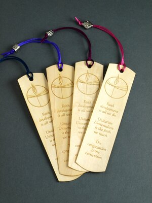 Wood Veneer Bookmark, Unitarian Universalist Principles — Watson