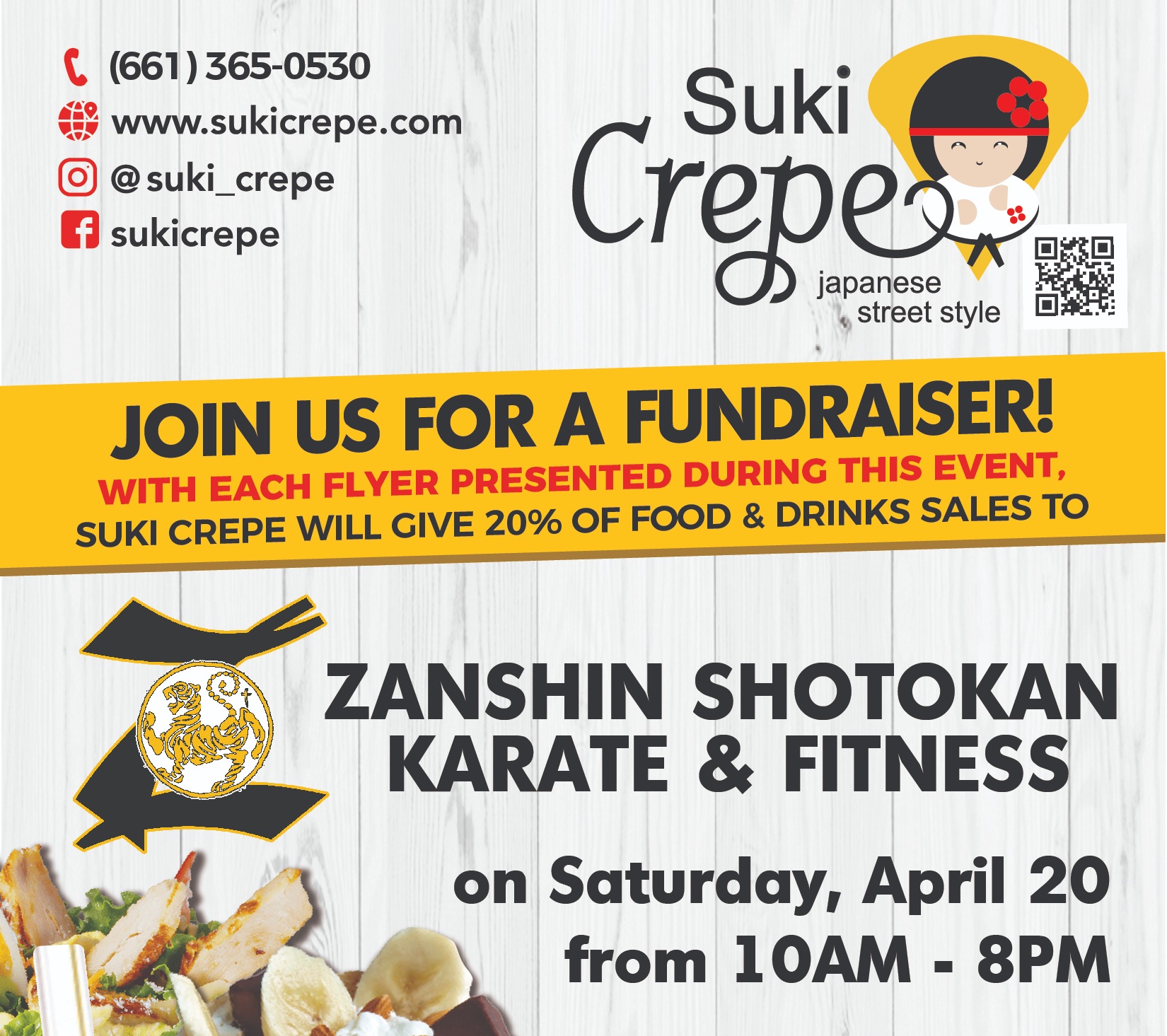 Suki Crepes Fundraiser and Demonstrations