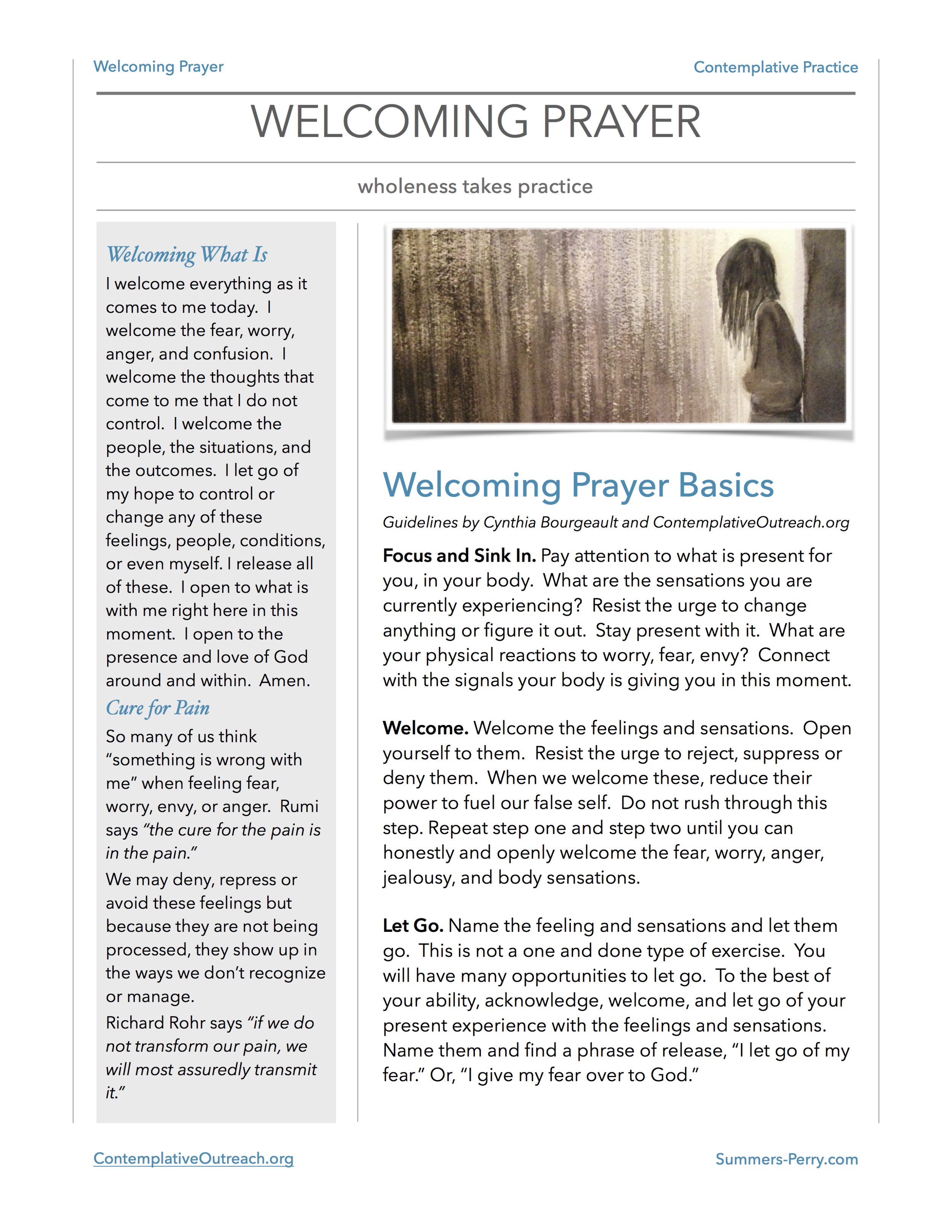 Welcoming Prayer