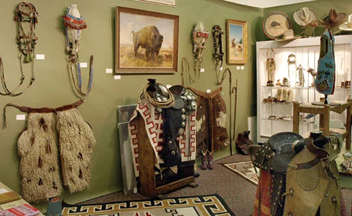 Great old cowboy gear. One of our favorite booth photos.