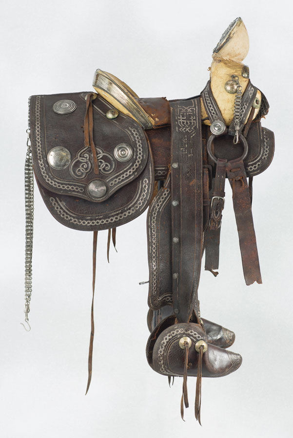 Lot 343 - 19th Century Mexican Officers Saddle Sold $4,235