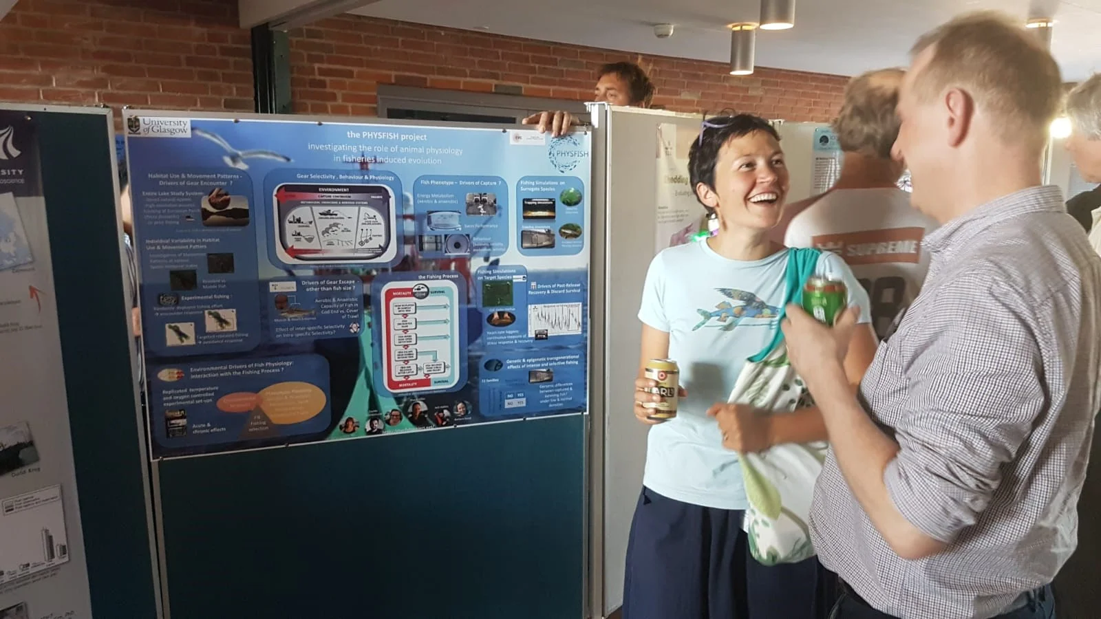Barbara presenting her poster.