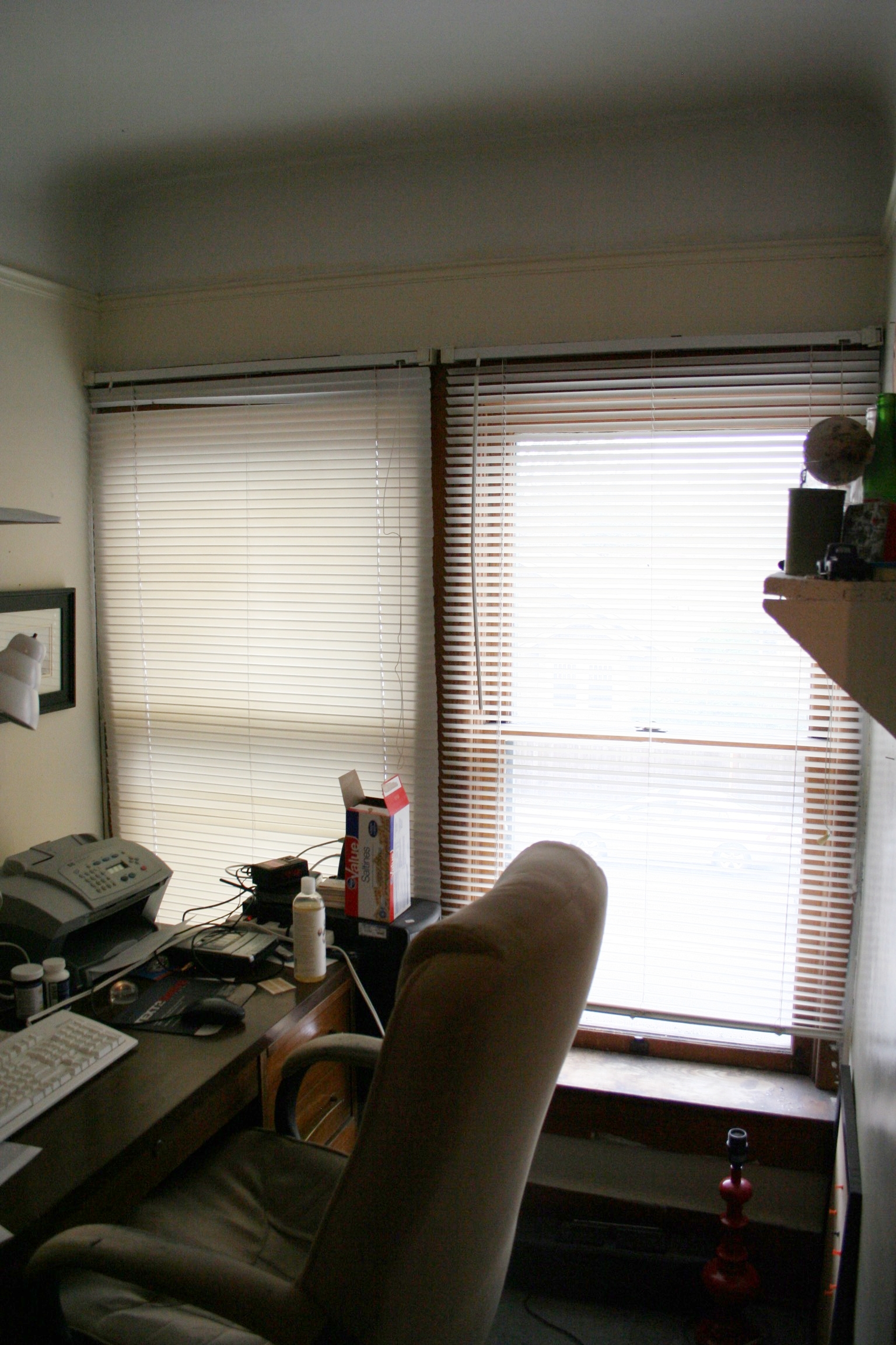 The window niche where we would install a claw foot tub