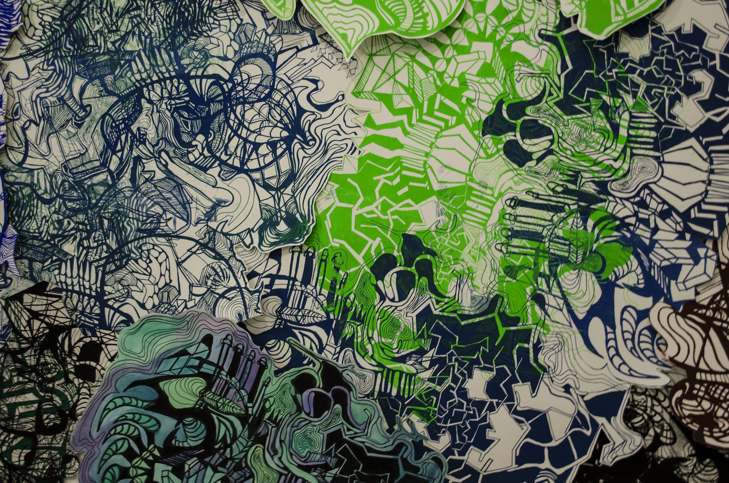 Detail of screen prints