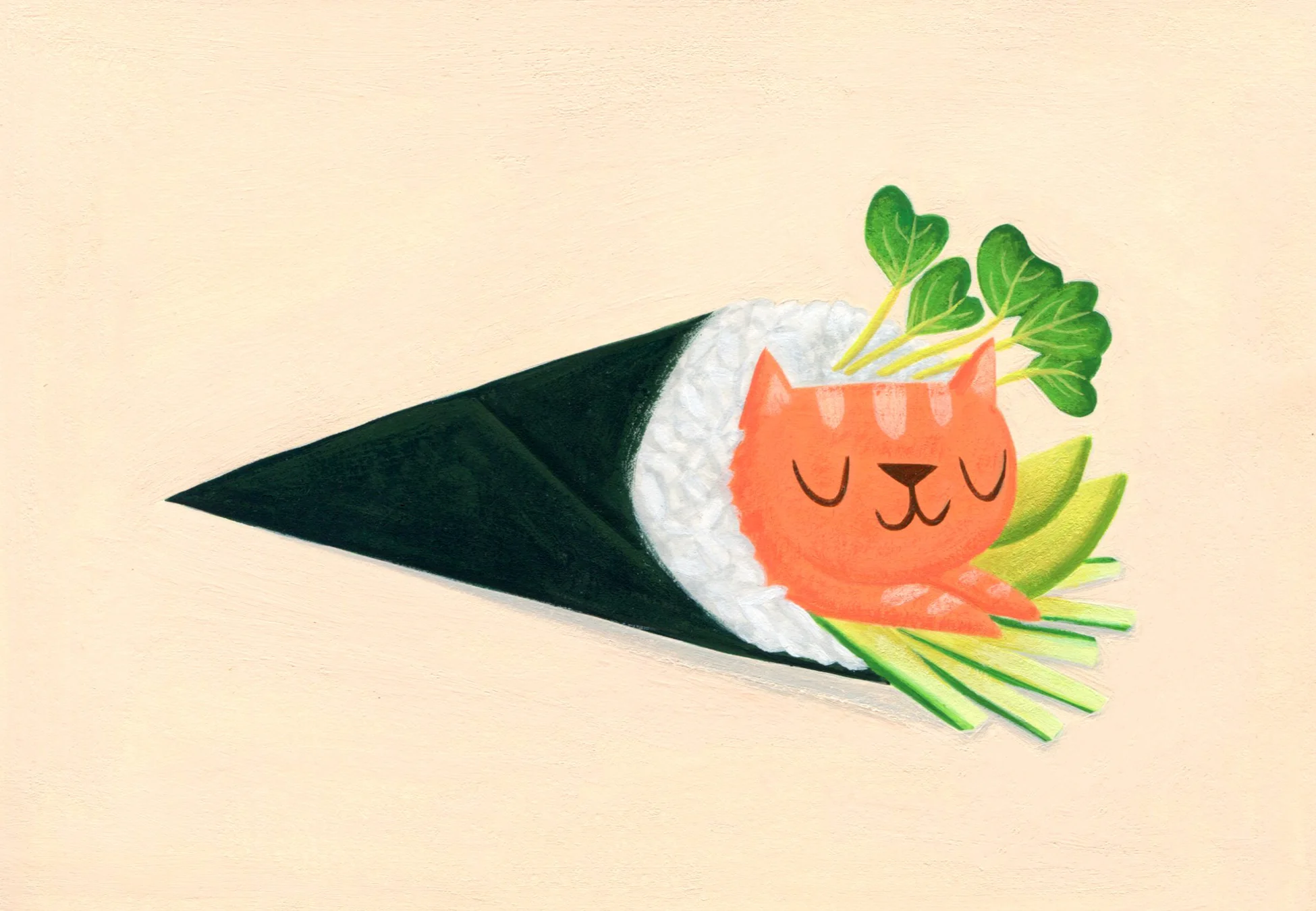 Salmon Handroll