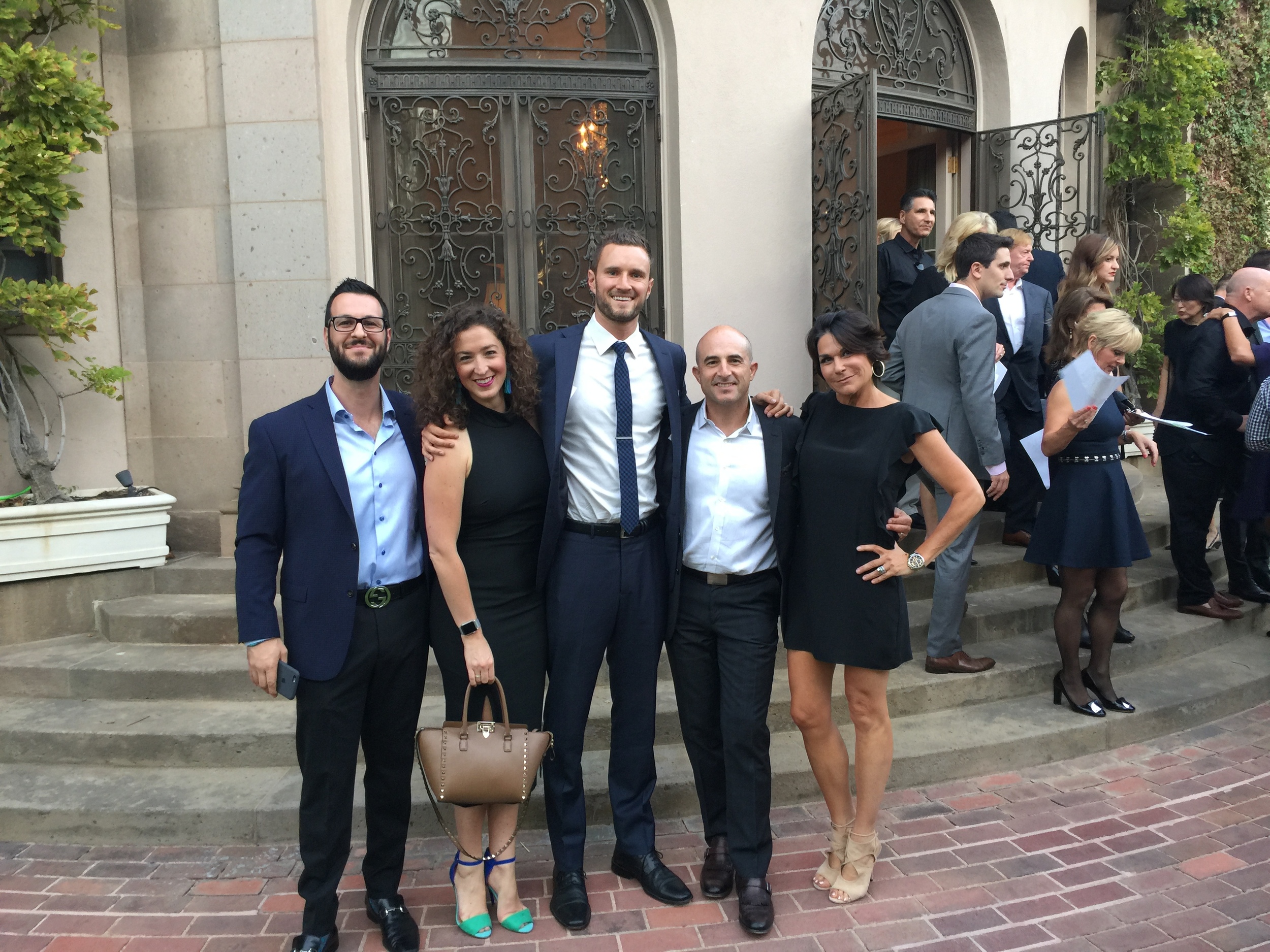 (From left to right) Matthew Zampella, Hadar Guibara, Dusty Baker (me), Rob Aigner (Keller Williams Beverly Hills) and Debbi DiMaggio.