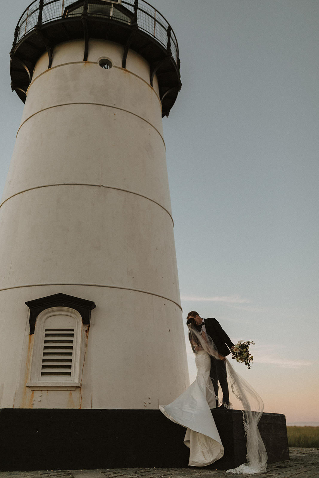 Edgartown lighthouse wedding martha's vineyard