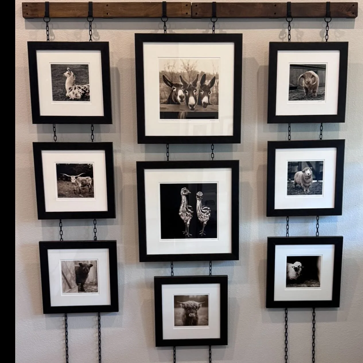 A nice display of my small and medium Sanctuary photographs from a long-time collector in Texas #fineartphotography