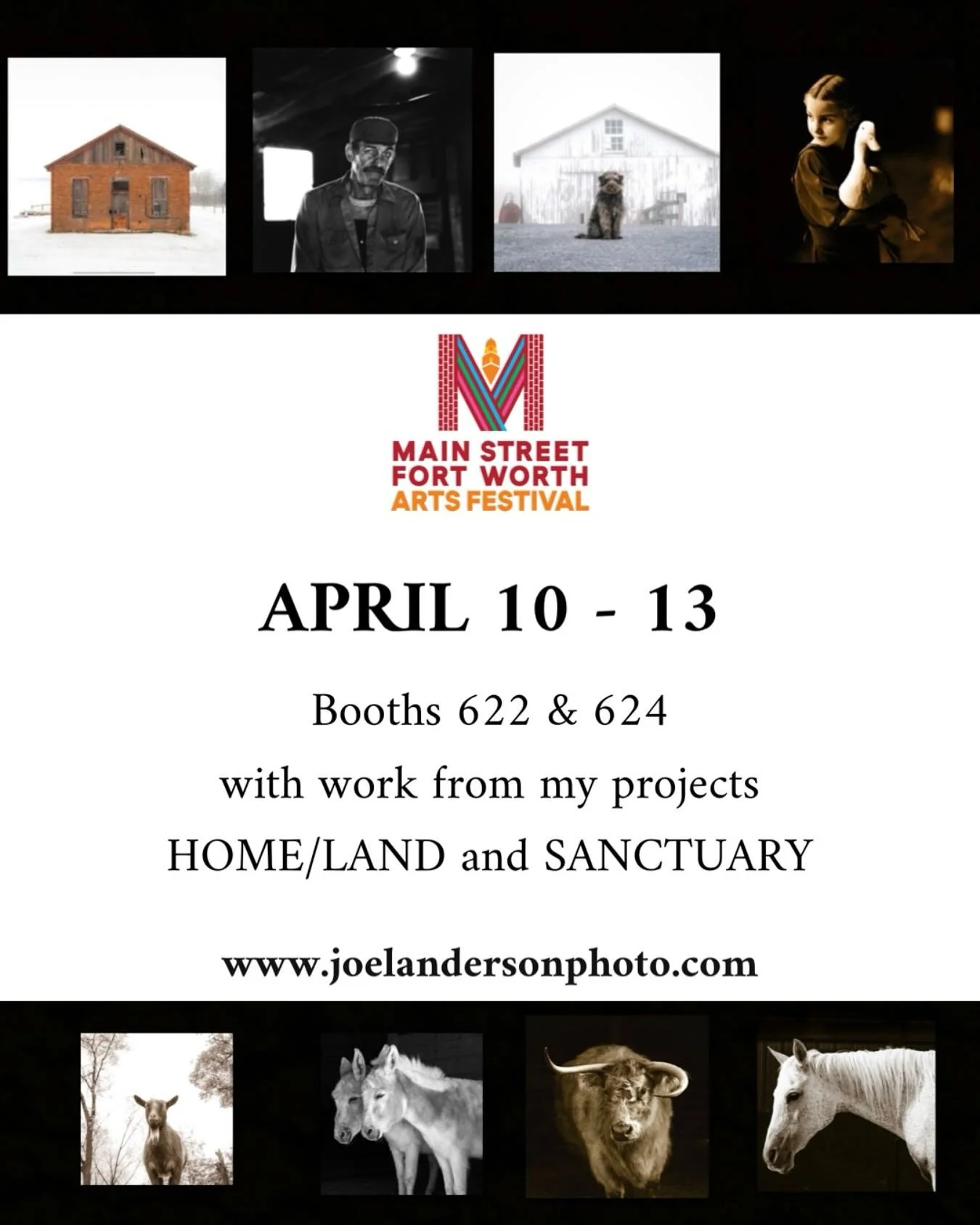 Starting Thursday I&rsquo;ll be @mainstreetartsfest in booths 622 and 624 #mainstreetfortworthartsfestival #fineartphotography