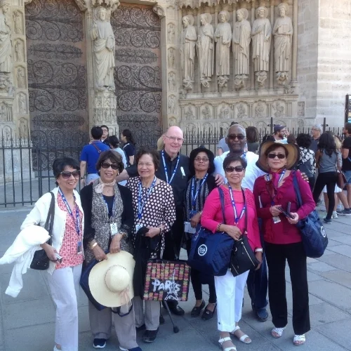 Group at Notre Dame Cathedral