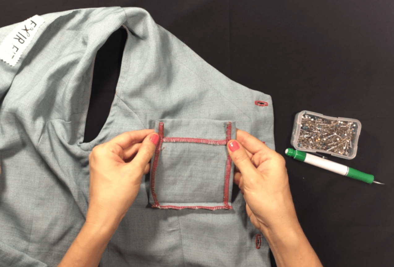 How to Sew Place and Sew Patch Pockets — Fair Fit Studio