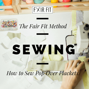 How to Sew Pop Over Plackets