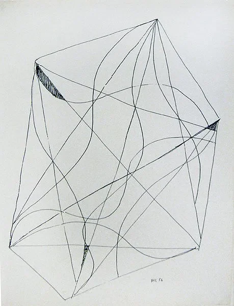 Man Ray, Abstract Composition, 1956 Ink on paper Initialed and dated in ink on recto Image: 14 x 10 inches; Framed: 26.25 x 20.5 inches