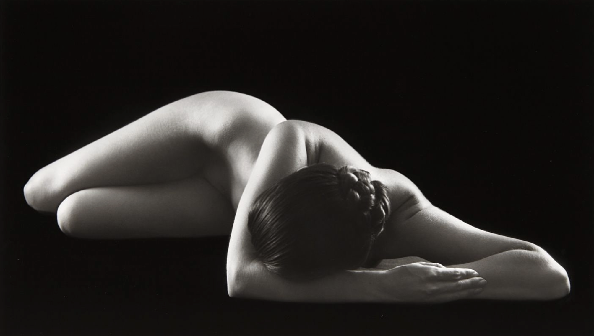  Ruth Bernhard (1905-2006)   Perspective II,  1967  Platinum print  Signed in pencil  Image: 10 1/2 x 13 3/4 inches 