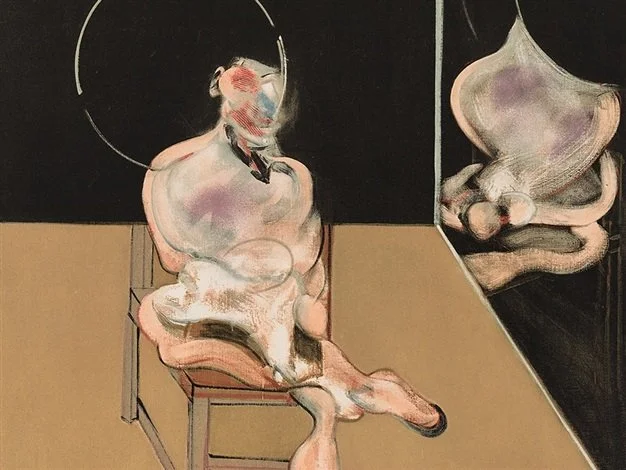  Francis Bacon (1902-1992)  Seated Figure,  1983, Etching on Guarro and Arches paper Edition of 99 + 99 proofs Signed and numbered; H.C "XI/XV" This edition was executed directly by Bacon, an unusual circumstance, as Bacon generally did not involve h