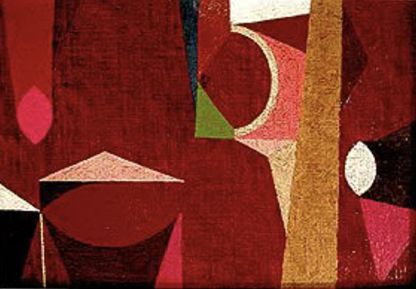  Frederic Hammersley (1919-2009)   Small Alizeran,  c. 1960   Oil on board   Bears Gallery label from Heritage Gallery, Los Angeles, CA with artist's name but mislabeled dimensions, also bears partial artist's label   Image: 9 1/4 x 13 inches inches;