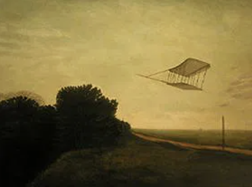  Don Pollack (1958)  Airplane , 1990 Oil on canvas Signed on verso Image: 56 x 76 inches 