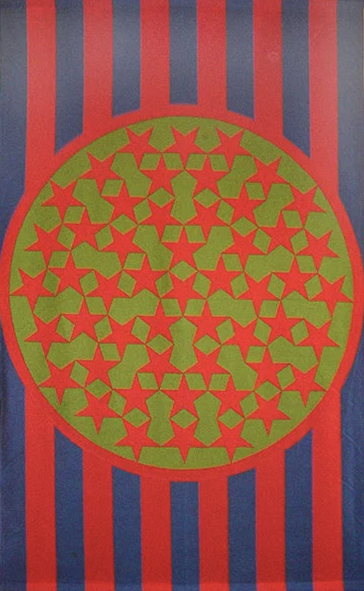  Robert Indiana (1928-2018)   New Glory,  1966  Felt and aluminum  From the numbered edition of 20  Image: 81.5 × 52 in 