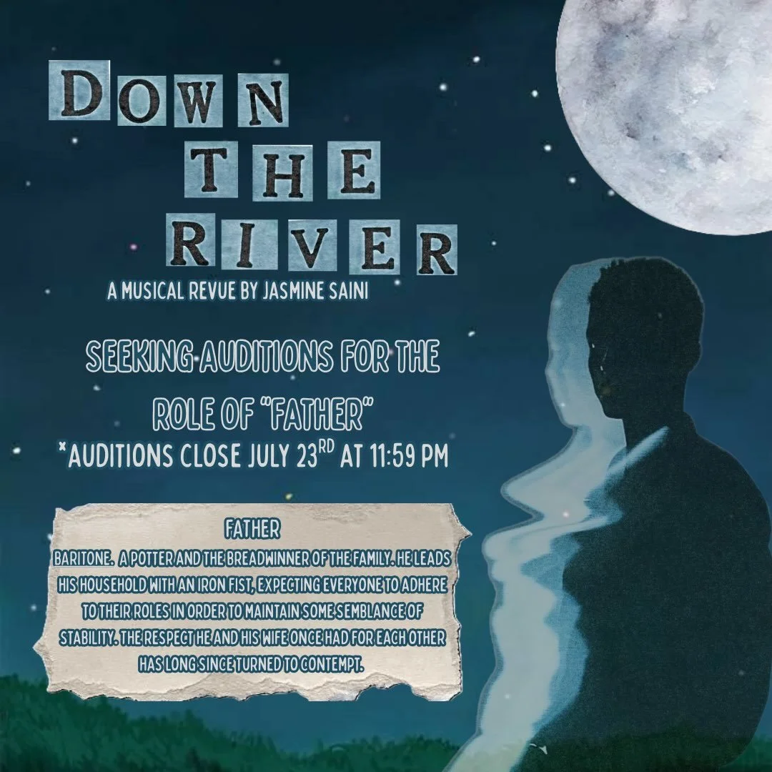 The Livingston Theater Company and Cabaret Theatre are seeking auditions for the role of Father in our Back-to-School Revue, Down the River.

FATHER: A potter and the breadwinner of the family, he leads his household with an iron fist, expecting ever