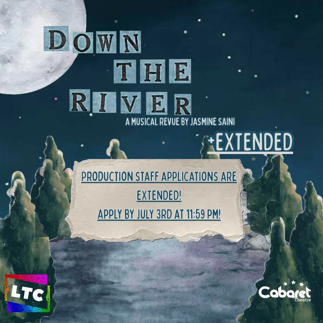 Production staff applications ARE NOW EXTENDED! Apply using the link in our bio before July 3rd at 11:59 pm! ✨

Down the River is a musical revue inspired by the Punjabi folktale Sohni Mahiwal. Two lovers, separated from each other by familial disapp