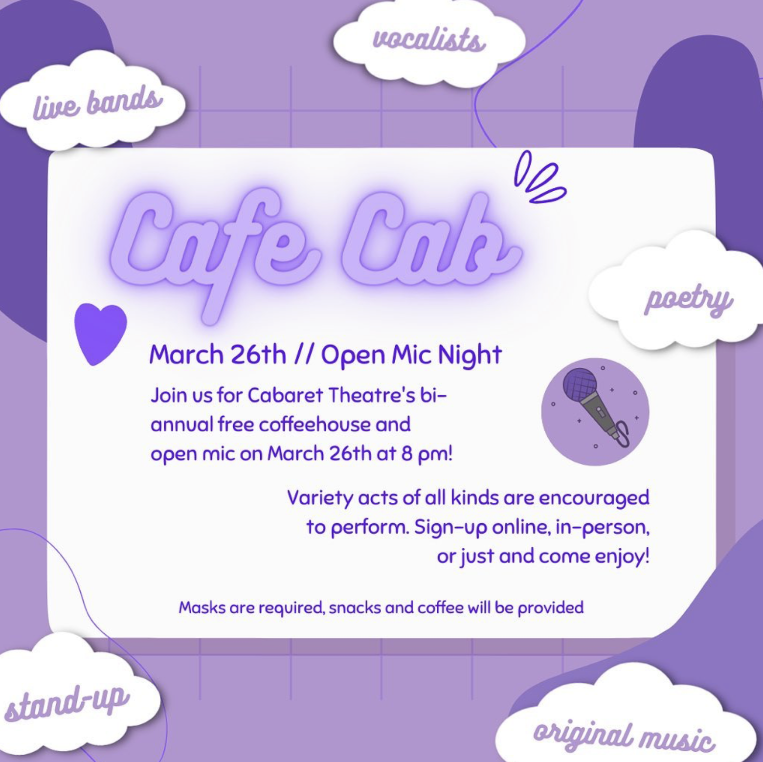 Cafe Cabaret Spring 2022