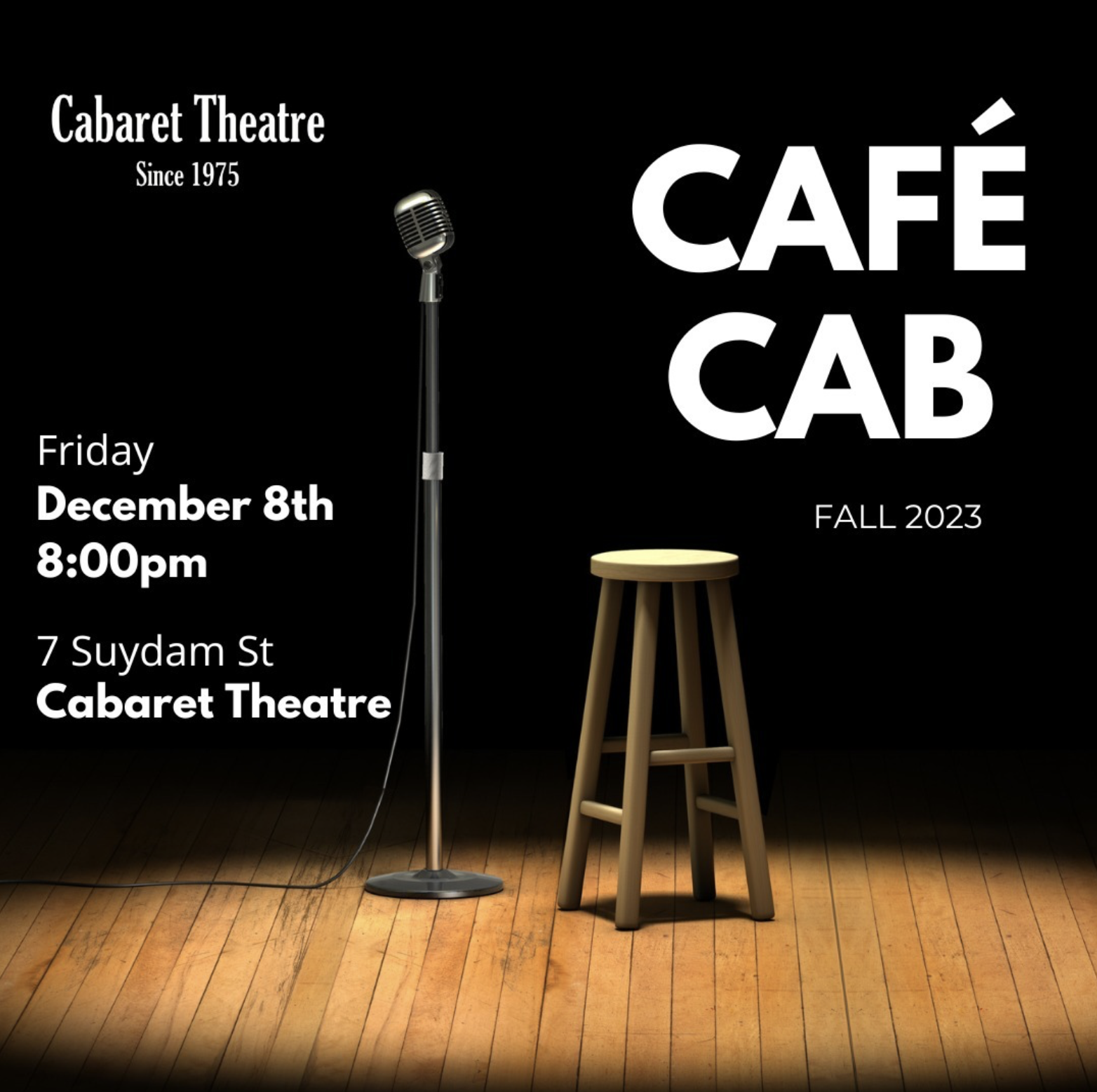 Cafe Cabaret Fall 2023 Advertising