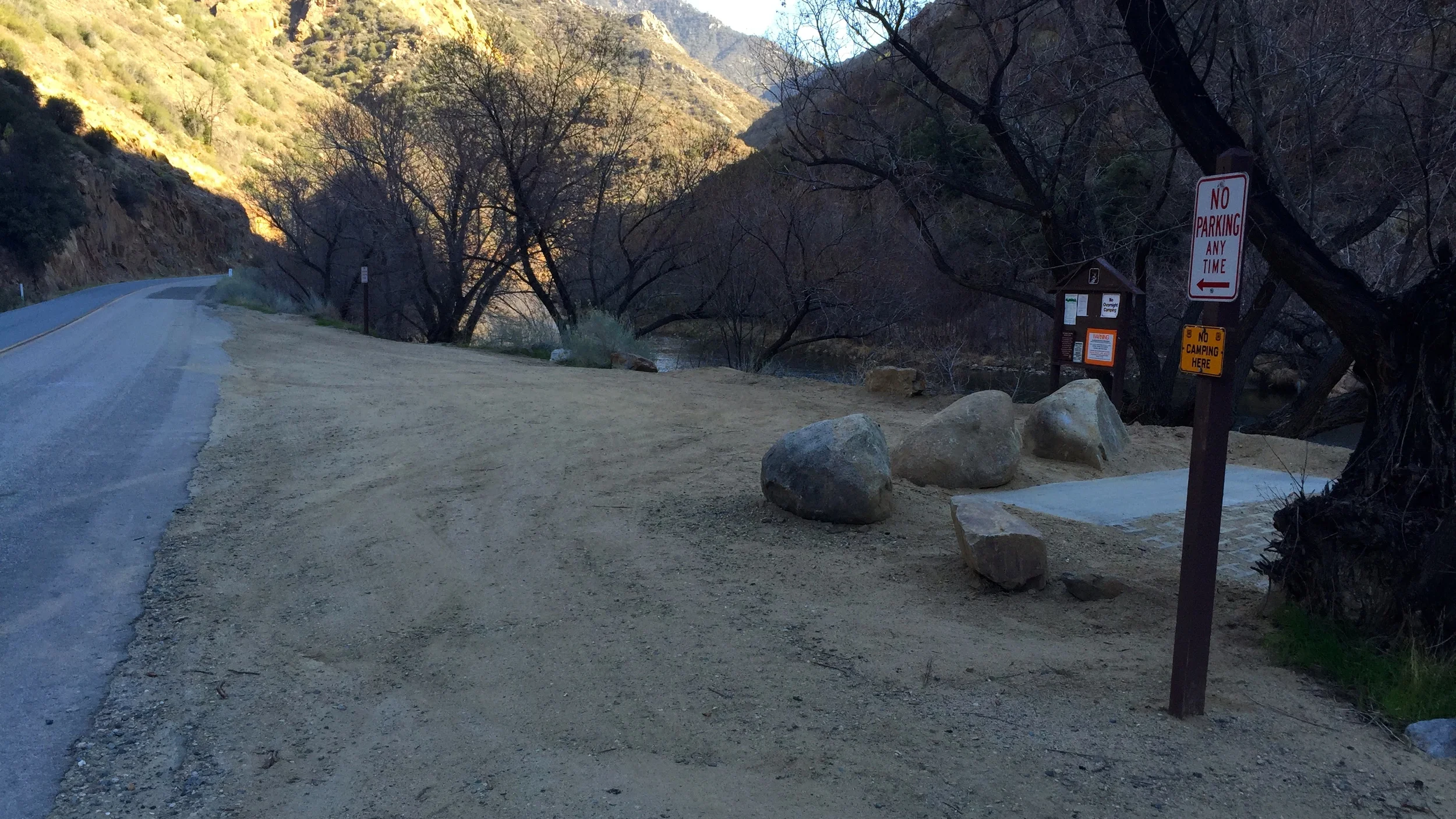 Looking south at the old loading zone. 