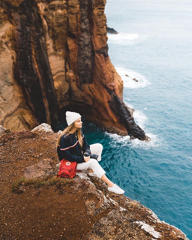 Joelle always hanging by cliff edges, sheesh 😳 @joellefriend