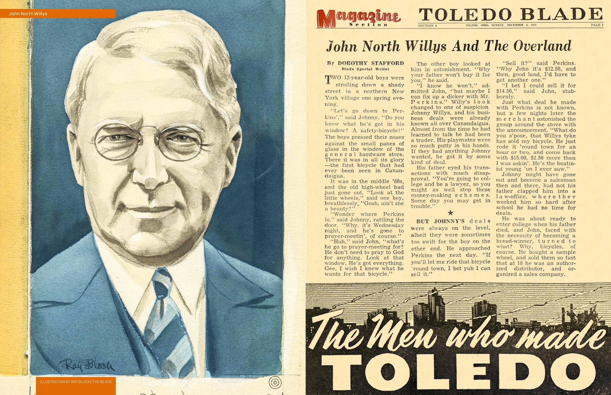 John North Willys, a shrewd business man and Toledo visionary, historically profiled by The Blade.
