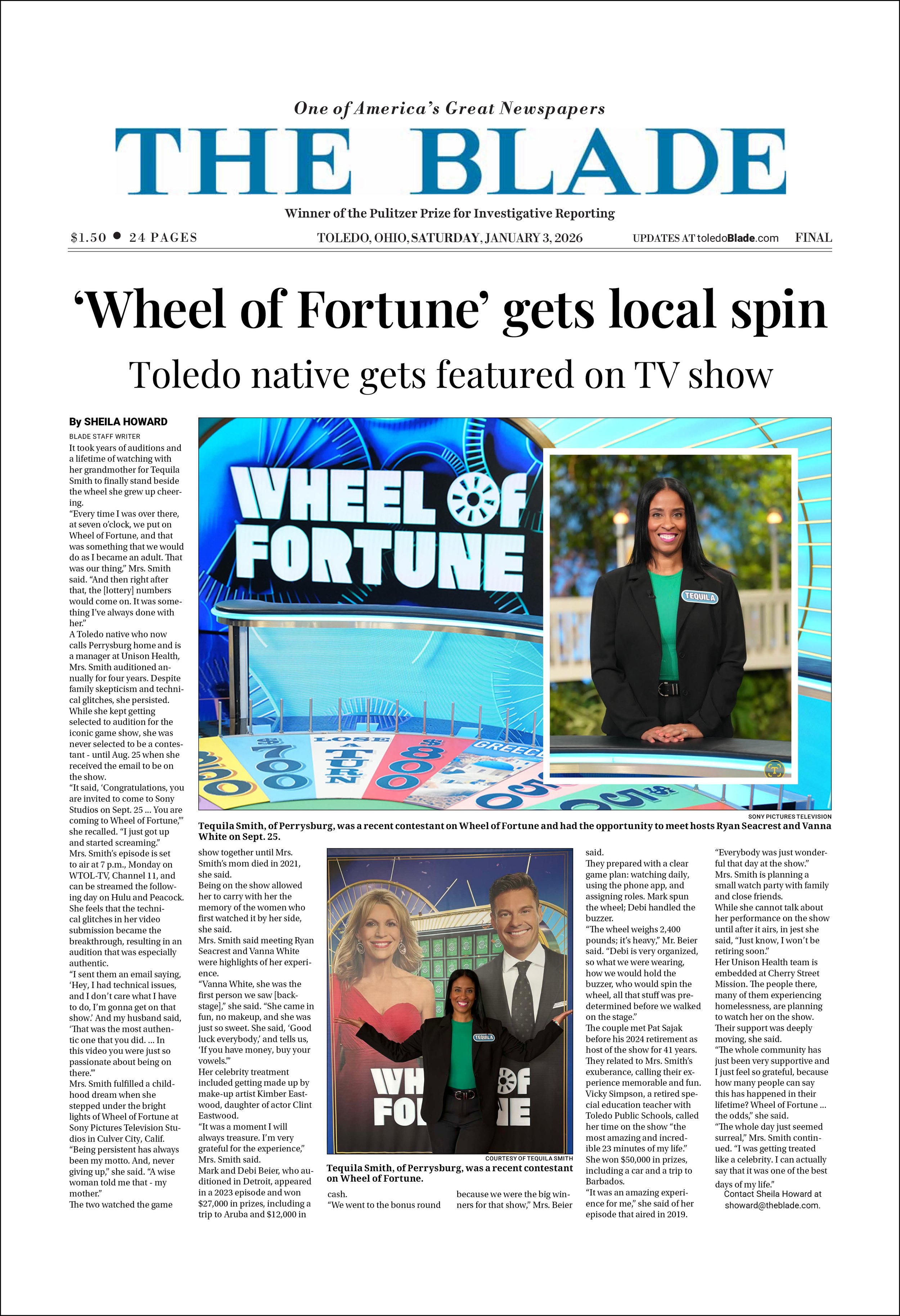 CUSTOM REPRINT:Wheel of Fortune