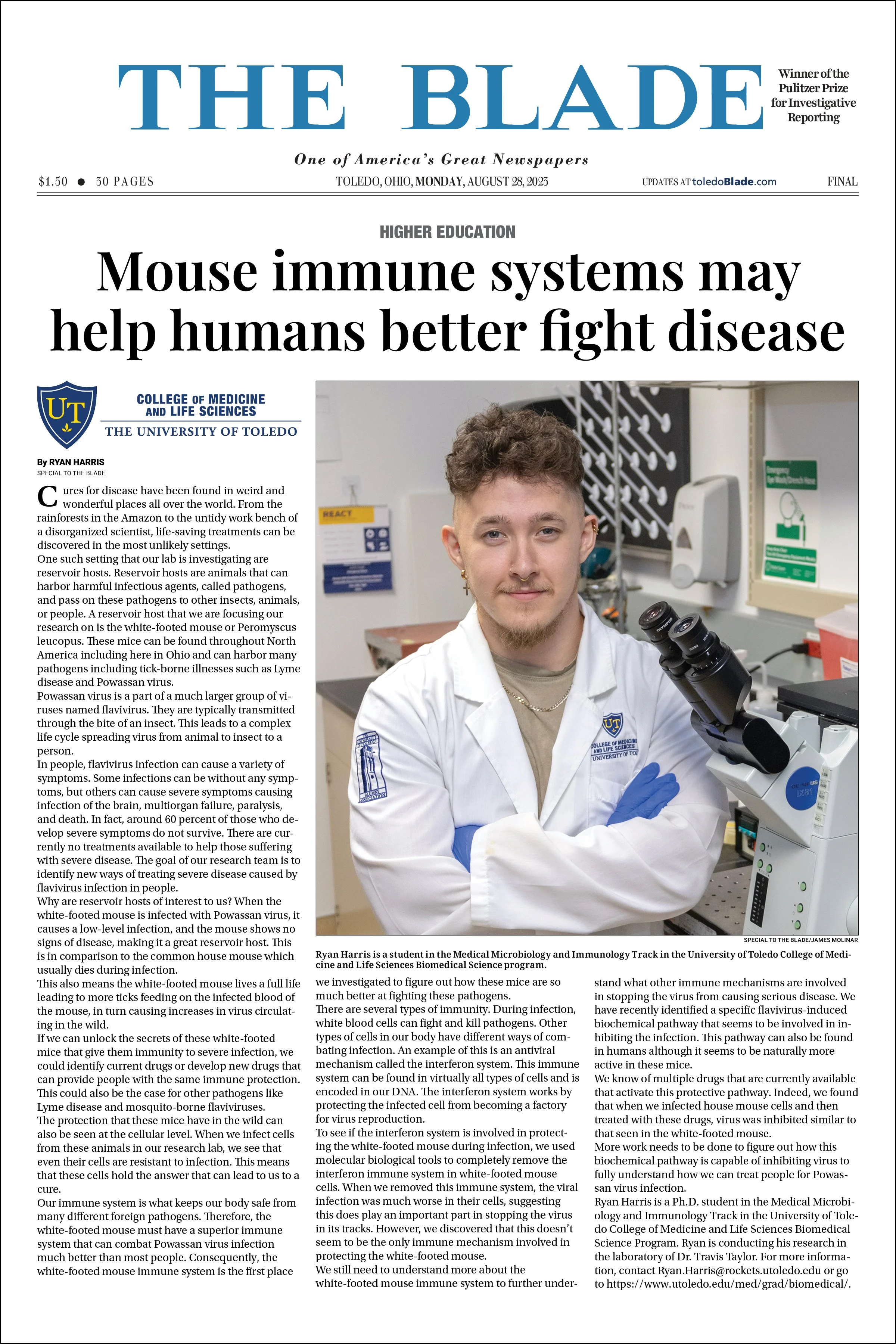 CUSTOM REPRINT: Mouse Immune Systems