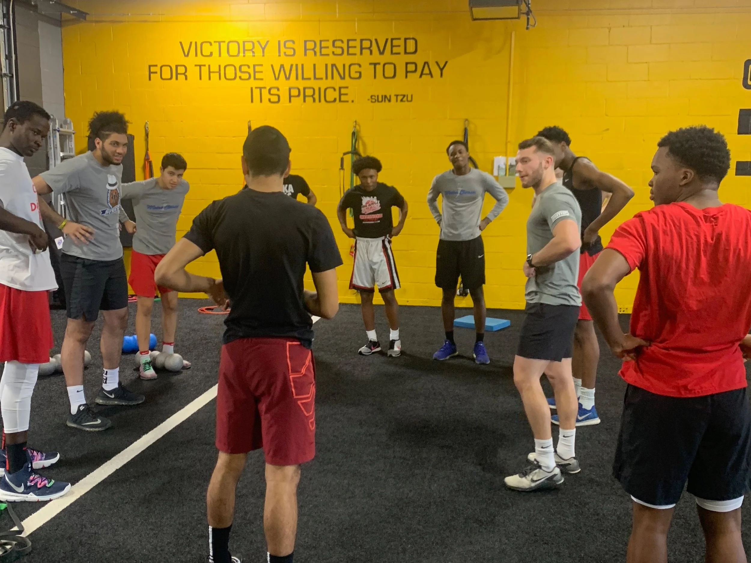 LuHi performing part of the RPR Wake Up Warm Up Drills with Coach Rob Beiter.