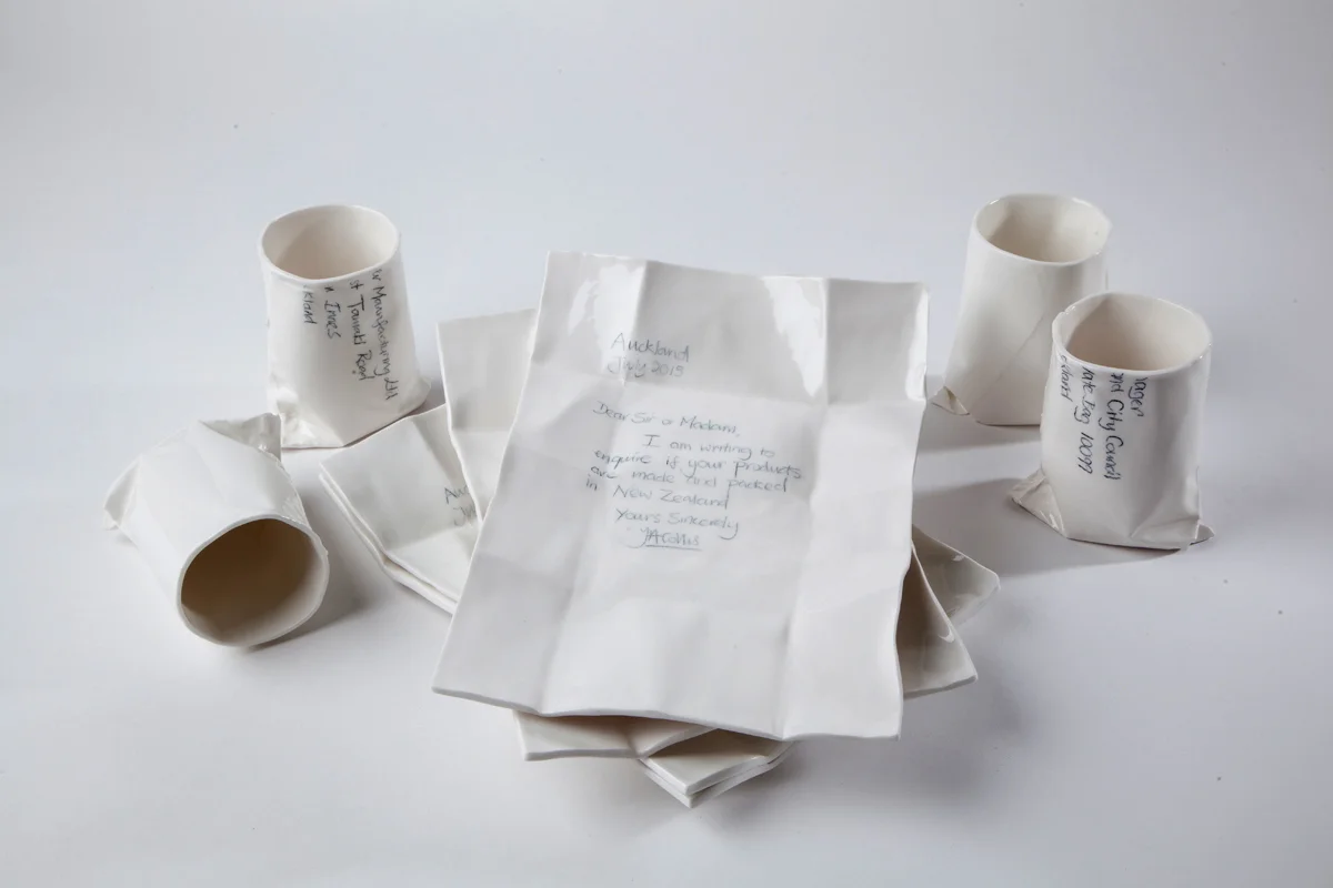 Letters & Envelope Beakers (exhibition work)