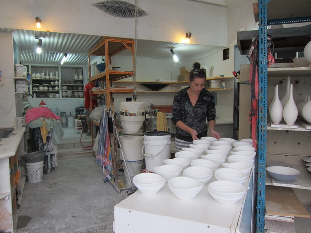 Glazing in the studio
