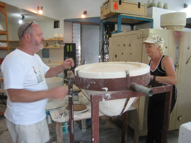 Slipcasting large bowl