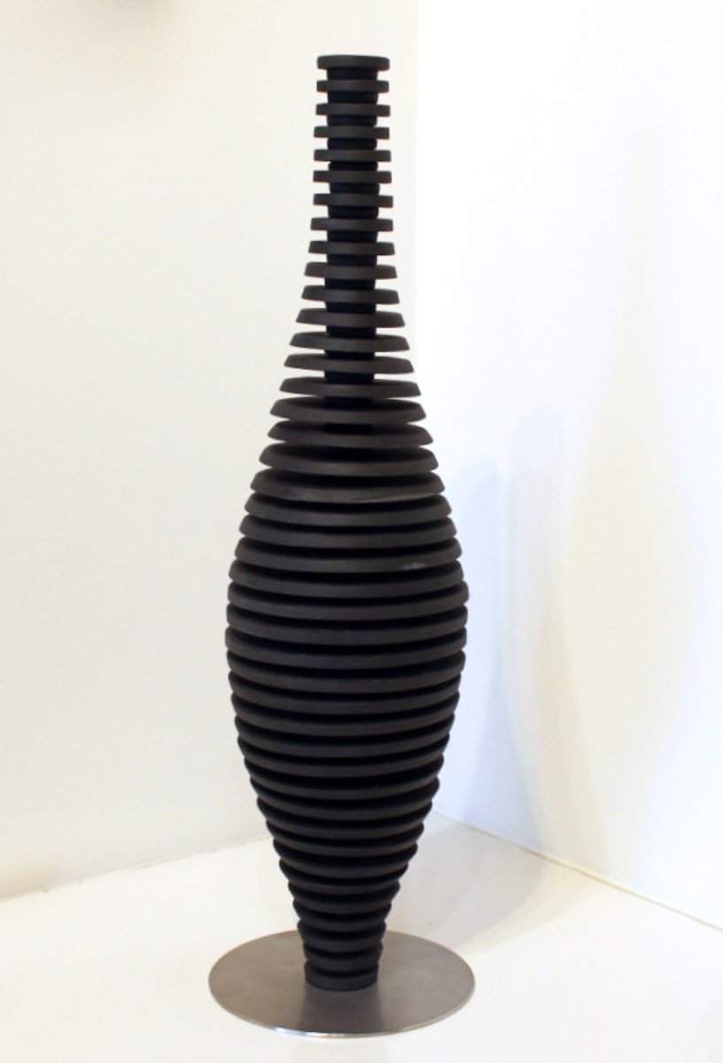 Black Skeletal Bottle