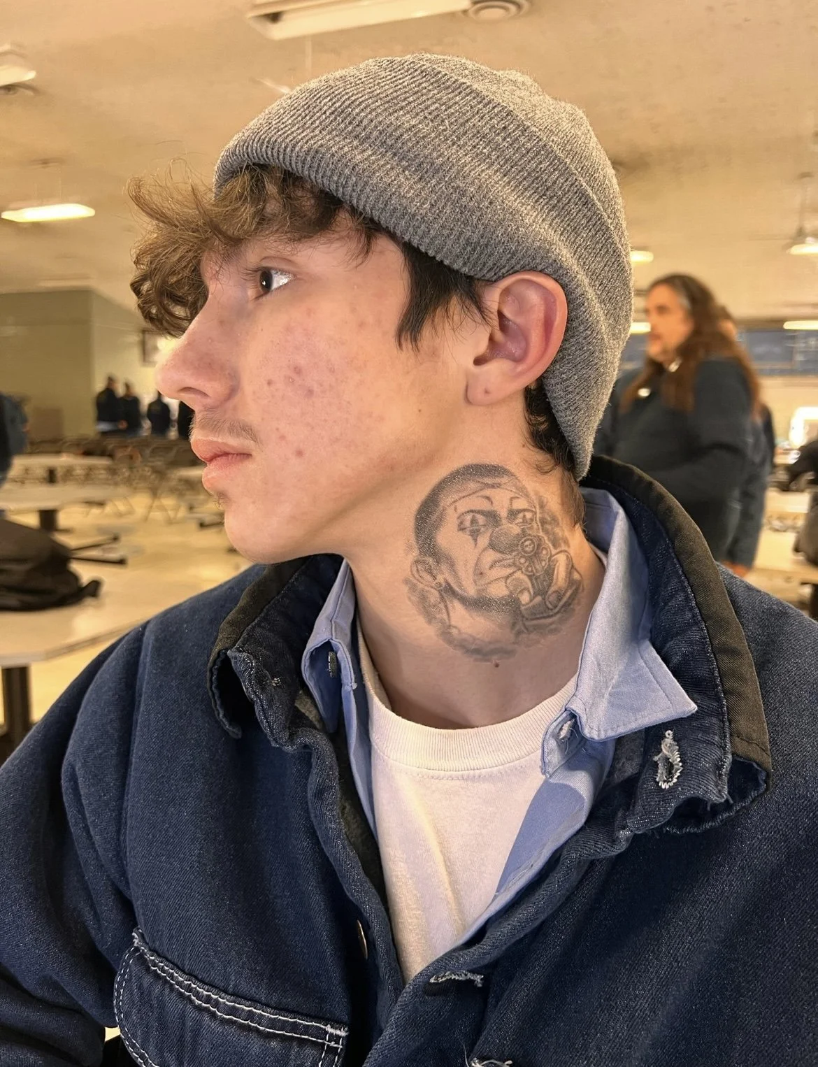  Background, incarcerated, for Mayor of Kingstown. Tattoo transfer application. 