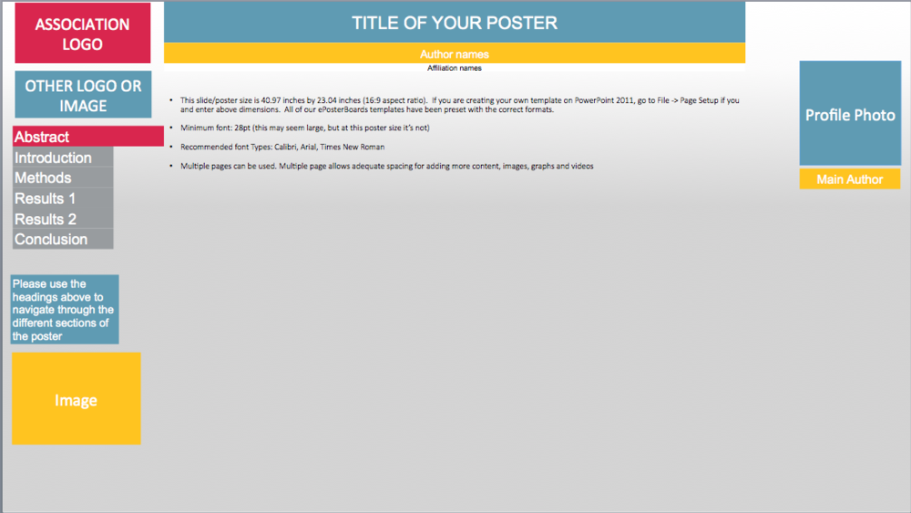 Templates Eposterboards